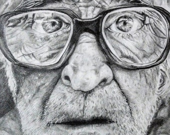 Homeless Man Drawing Etsy