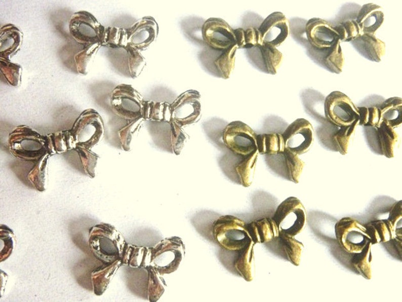 CHOOSE 10 silver antique gold loops 13 mm decorative parts applique xx
