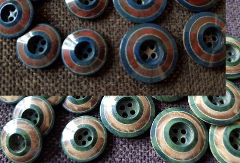 CHOOSE high-quality blue or green brown x 18 mm 23 mm buttons K563