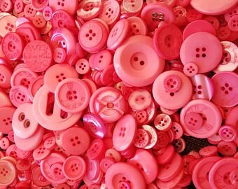 400 Small Pink Buttons 1/2 to 5/8 Bulk Lot Lot 270 400 Small Pink Buttons 1/2 to 5/8 Bulk Lot Lot 270