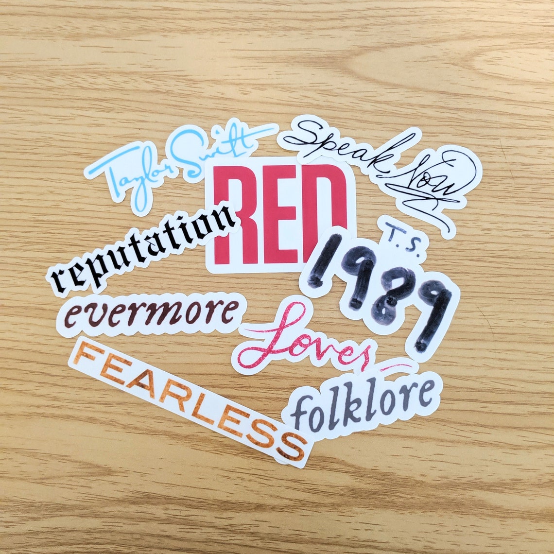 Taylor Swift Album Sticker Bundle // Weatherproof Taylor Swift | Etsy