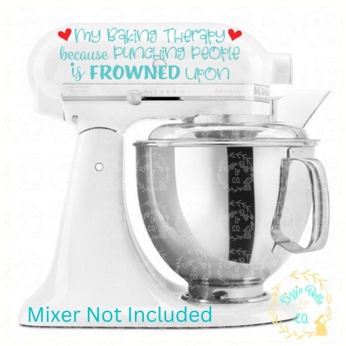 Kitchenaid Mixer Decal | Vinyl Decal | Funny Baker Gift | Baking ...