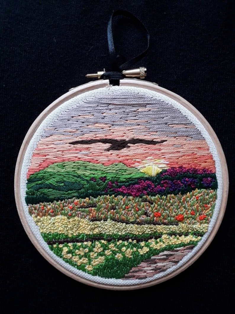 Sunrise landscape jessecmault sunrise landscape hoopartdawn  etsy