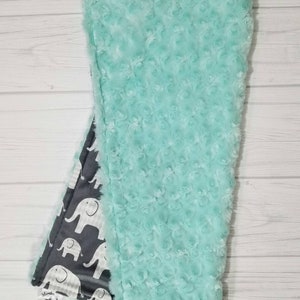 Fierce Elephant, Baby, Toddler or Adult Minky Blanket main image 0