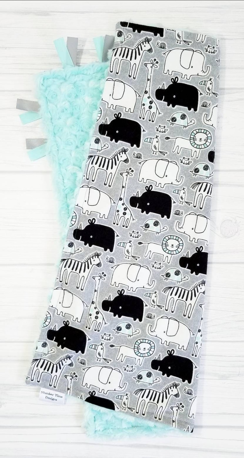 Jungle Animals Baby Lovey Blanket. Baby Boy Lovey Blanket. Etsy