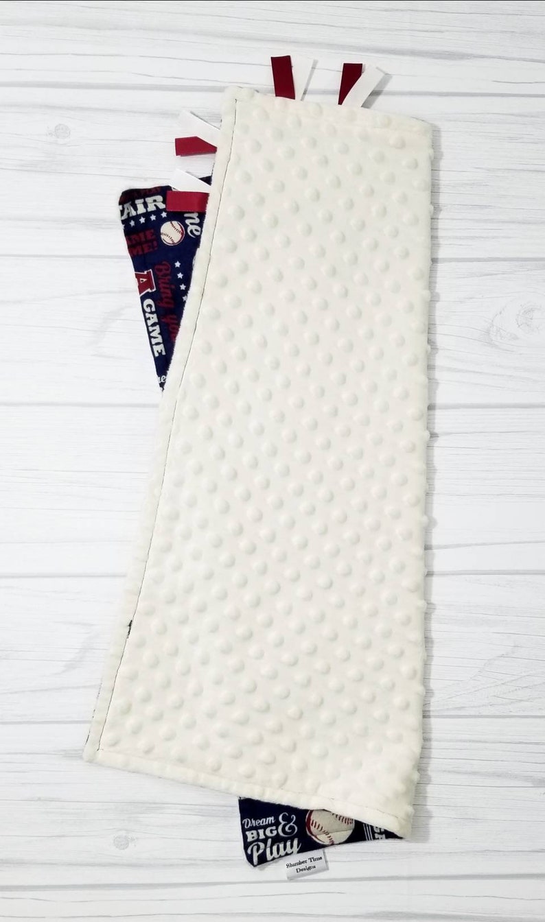 READY TO SHIP Baby boy sports lovey blanket Sports baby shower gift