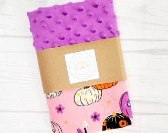 Halloween Pumpkin Baby Lovey Blanket