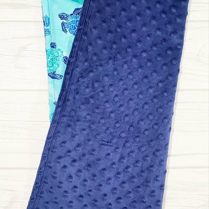 Sea turtle baby lovey blanket . Sea turtle baby shower gift. READY TO SHIP image 3