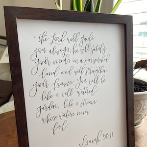 Custom Calligraphy Print