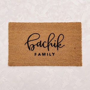 Custom Name Doormat
