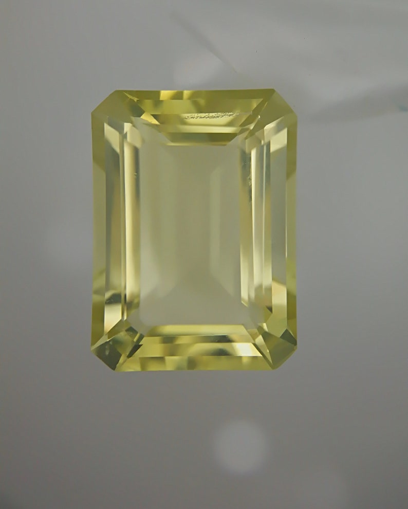 Super fine Quality Natural gift Step cut Natural lemon Quartz lemon quartz gemstone sale SALE 14x10mm Octagon Facet Lemon Quartz