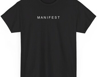 T-shirt Manifest : t-shirt en coton unisexe, vêtements Glass House