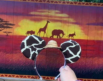 Giraffe Safari Mickey Ears