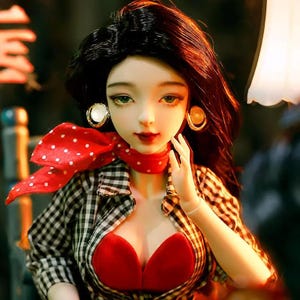 Rosetti 1/4 41cm BJD MSD DOLL FullSet Retro Hong Kong Female Style Resin material