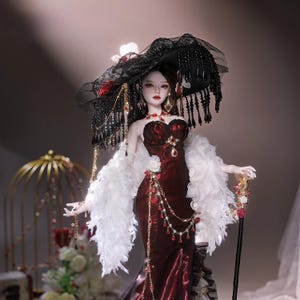 Anubis-1/4 BJD Doll Full Set Original Countess European Retro Style Resin material
