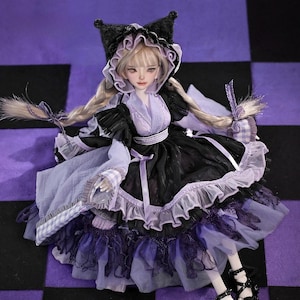 Bast-C Bjd Doll 1/4 44cm  Head Bariy Naughty Little Devil Style Anime Girl Joint Toys Fullset