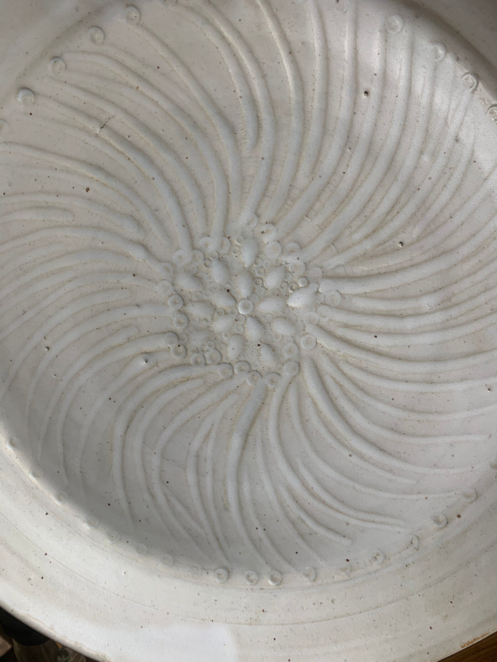 Large white plate wall hanging Etsy