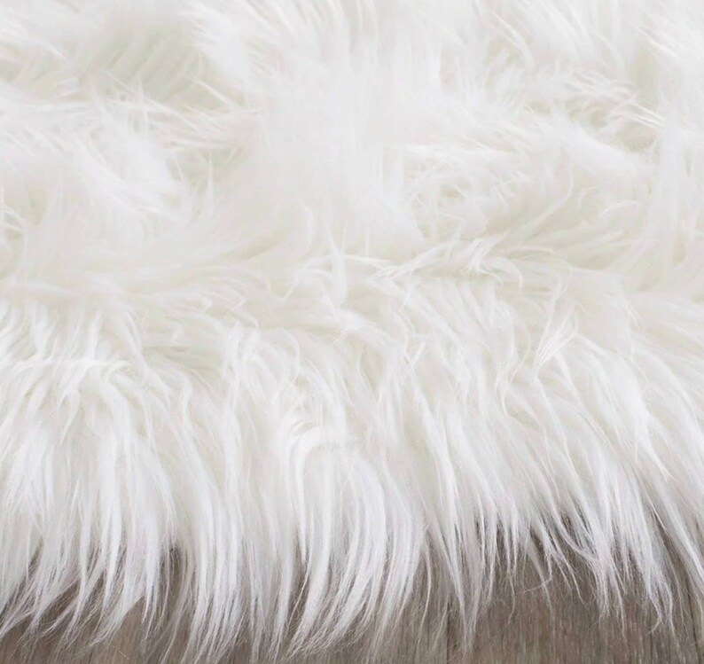 White Faux Fur Rug Soft Shag Long Runner Etsy
