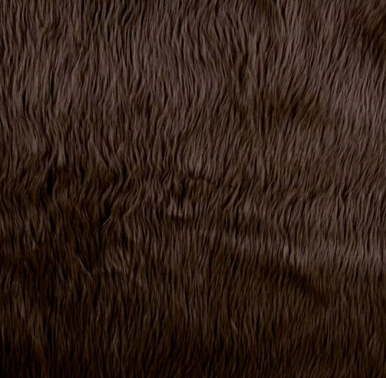 Brown Bear Skin Premium Faux Fur Yards Sold By The Yard 36x60 Soft and Plush Fur