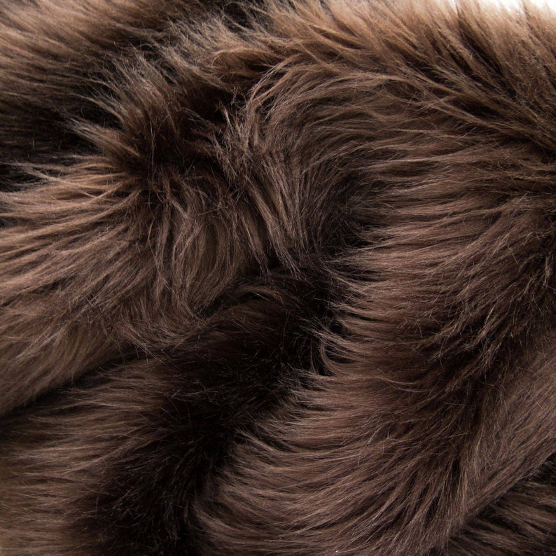 Brown Bear Skin Premium Faux Fur Yards Sold By The Yard 36x60 Soft and Plush Fur