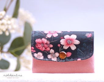 Portemonnaie - Geldbörse- Mini Genius "Cherry Blossom", handgemacht, Damen, Geldbeutel, Portmonee, Geschenk, klein