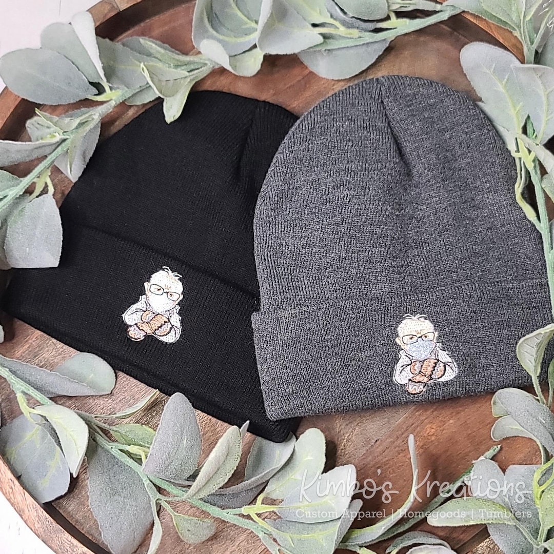 Bernie Sanders Meme Beanie | Bernie Mittens Knit Hat | Bernie ...
