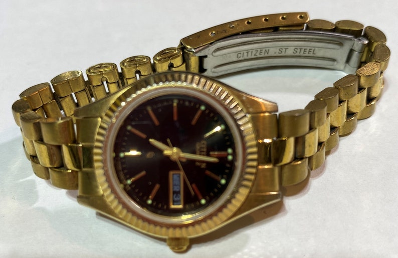 Vintage Citizen Quartz Ladies Watch Gold Tone Bracelet Watch | Etsy