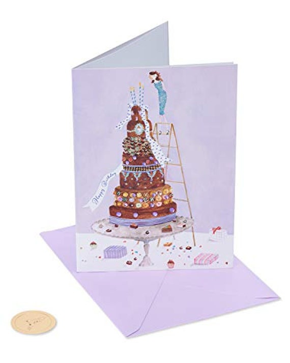 Papyrus Birthday Card for Her girl on Cake Etsy
