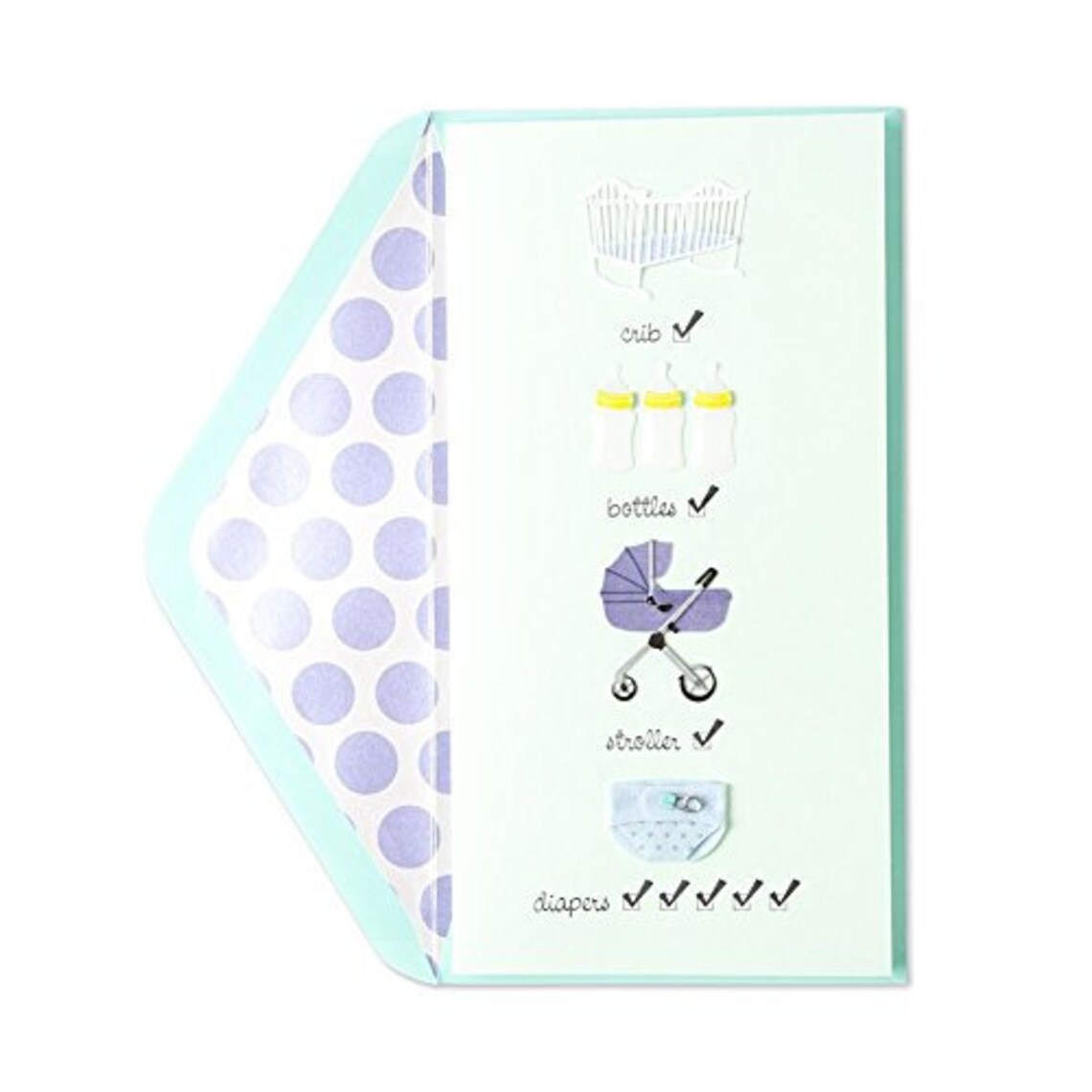 Papyrus Baby Checklist Shower Card Etsy UK