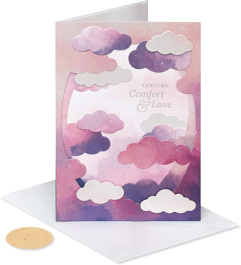 Papyrus Sympathy Card sending Comfort & Love Etsy