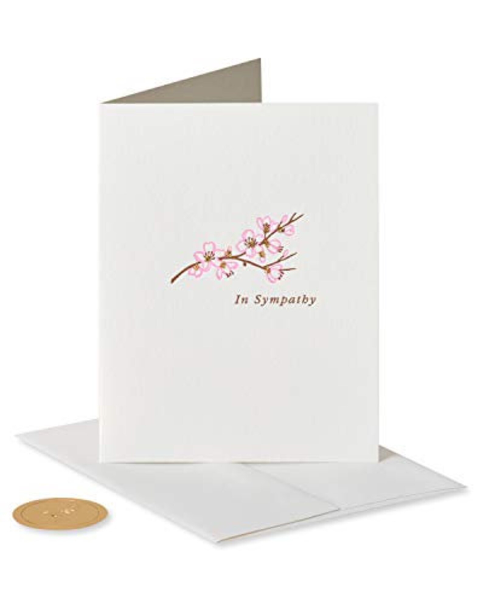 Papyrus Blank Sympathy Card floral Branch Etsy UK