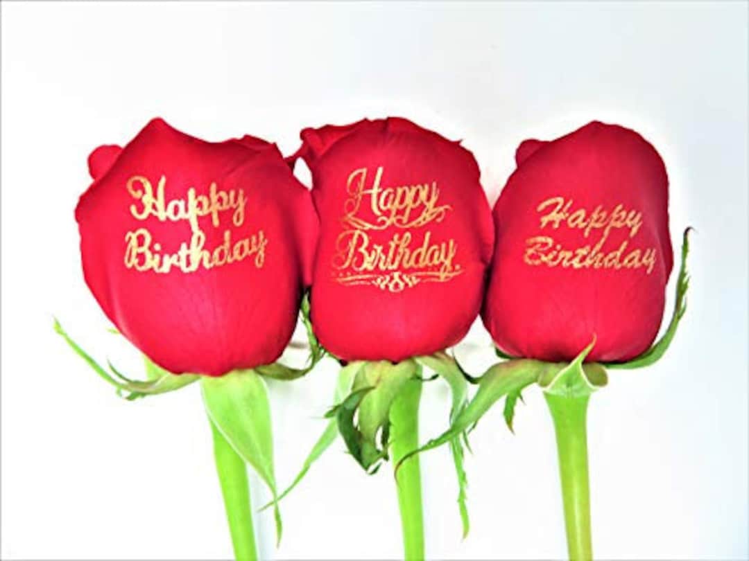 Happy birthday cheap red roses