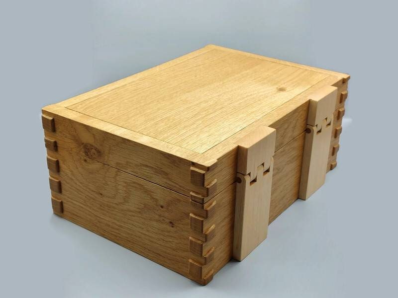 Large Oak Jewellery Box. Handmade Oak Jewellery Chest With Etsy