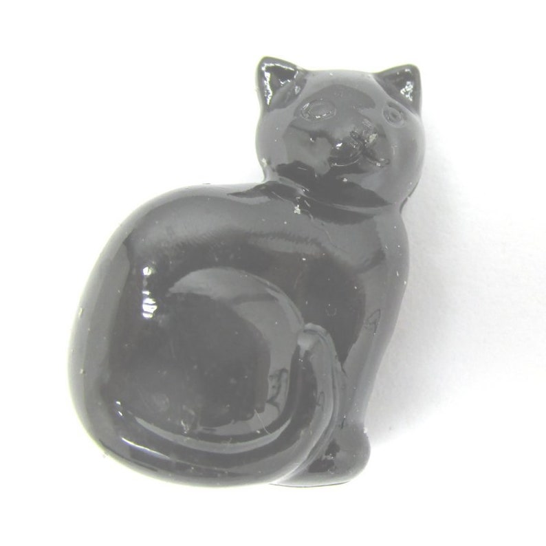 25 Black Cat Beads Etsy