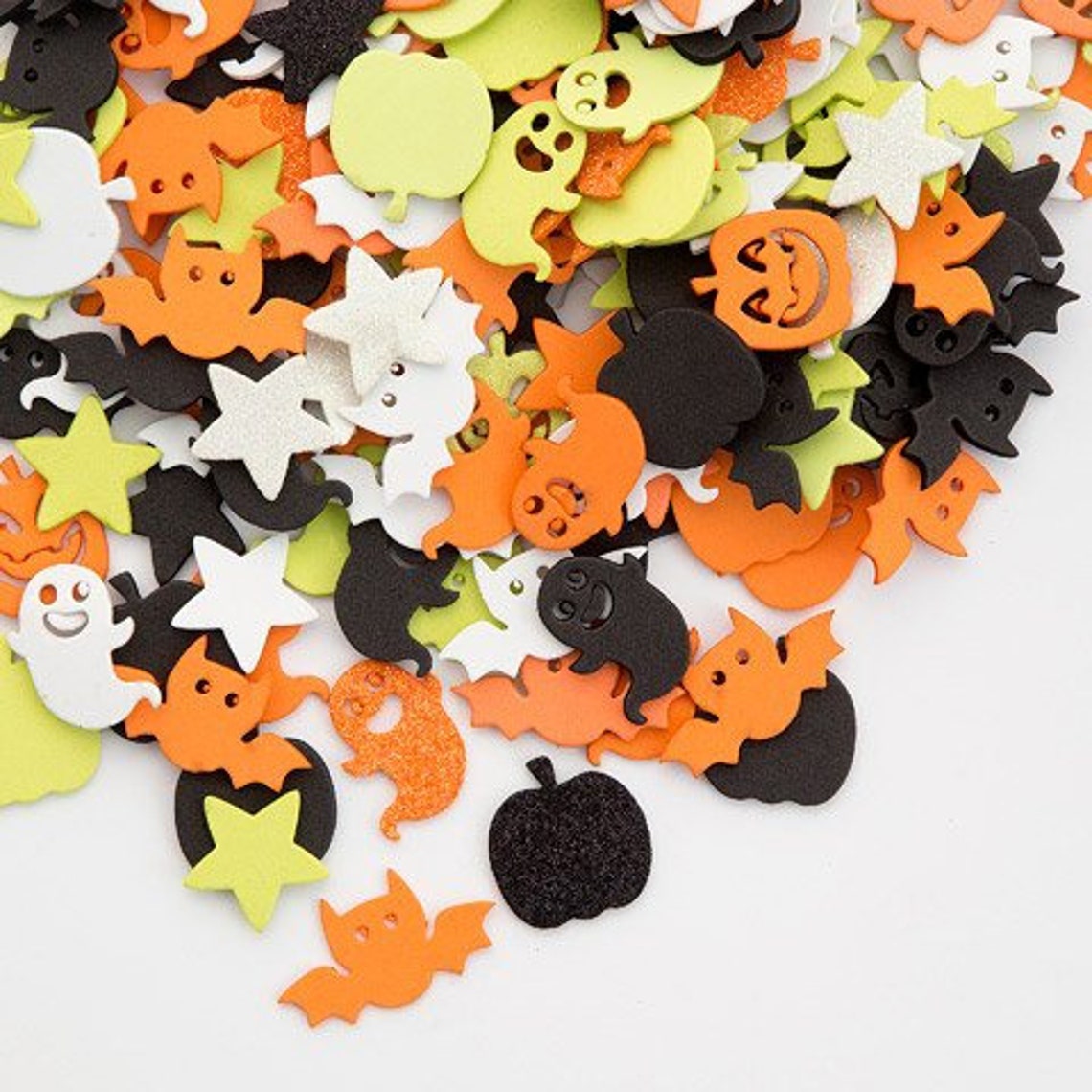 Halloween Foam Stickers Bats Pumpkins Ghost and Stars | Etsy