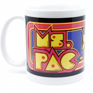 Ms. Pac Man Video Game 11oz Coffee Mug Sublimated Retro 80s Arcade