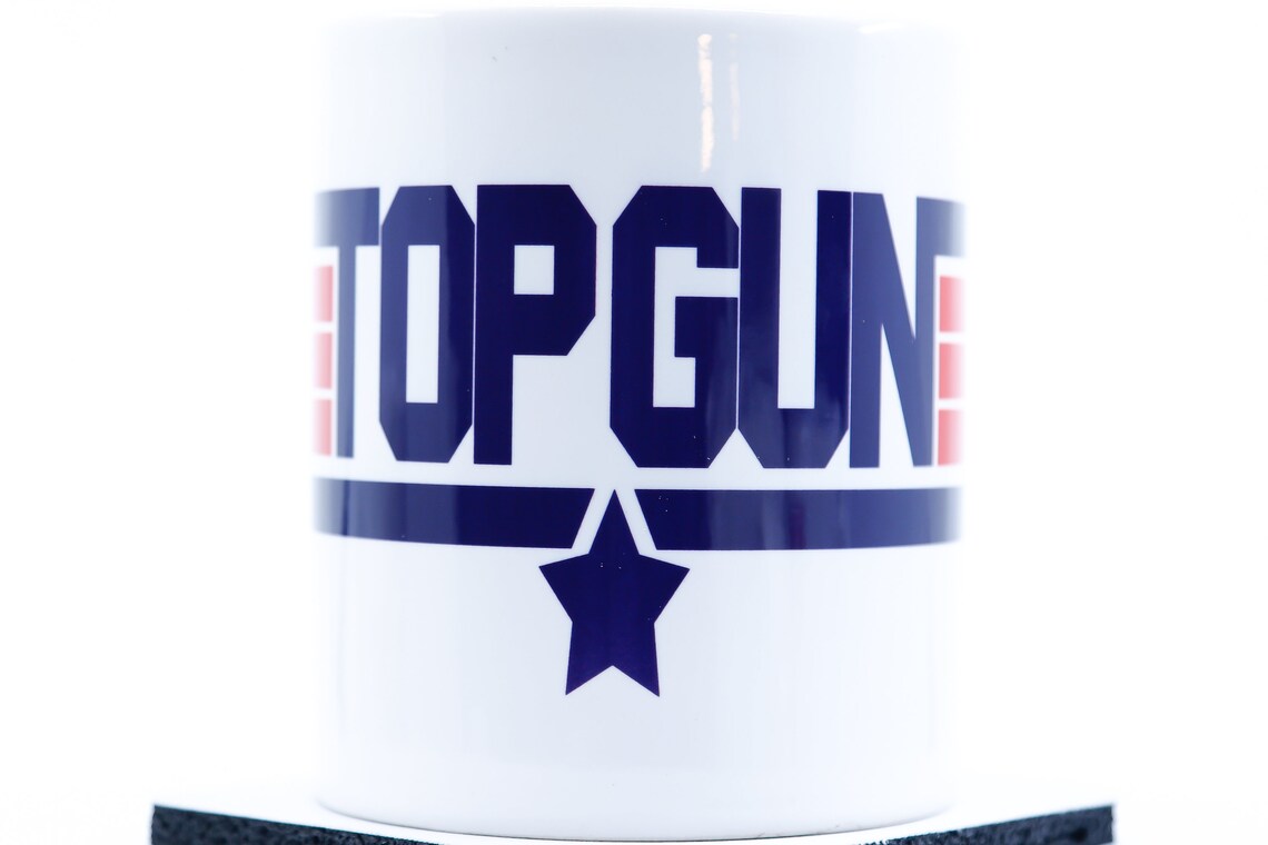 1986 Top Gun 11oz Coffee Mug Sublimated Retro 80s Movie Etsy
