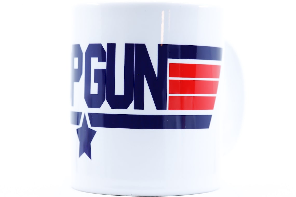 1986 Top Gun 11oz Coffee Mug Sublimated Retro 80s Movie Etsy