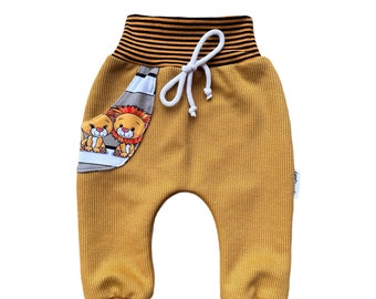 Bloomers lion yellow knit mustard gift baptism birth