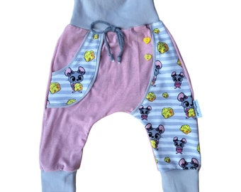 Bloomers cute mice pink white gift birth birthday