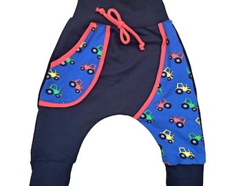 Pump pants tractor black blue red gift