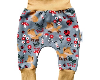 Bloomers forest animals gray / navy / petrol gift baptism birth