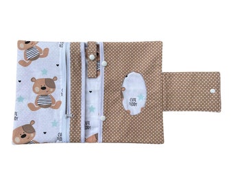 XXL diaper bag Cute Teddy white desired name