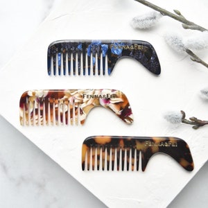 Mens Mustache Comb Mini Tortoise Shell Acetate Beard Mustache Baby Comb Gift image 2