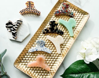 French Hair Claw Bundle Tortoise Shell Hair Clip Acetate Acrylic Hair Claw Set Pack BUZZFEED FEATURED