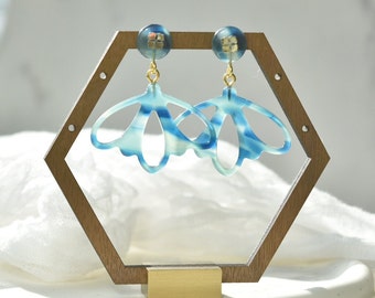 Dragonfly Dangle Collection | Italian Acetate Dangle Drop Earrings 925 Sterling Silver Posts
