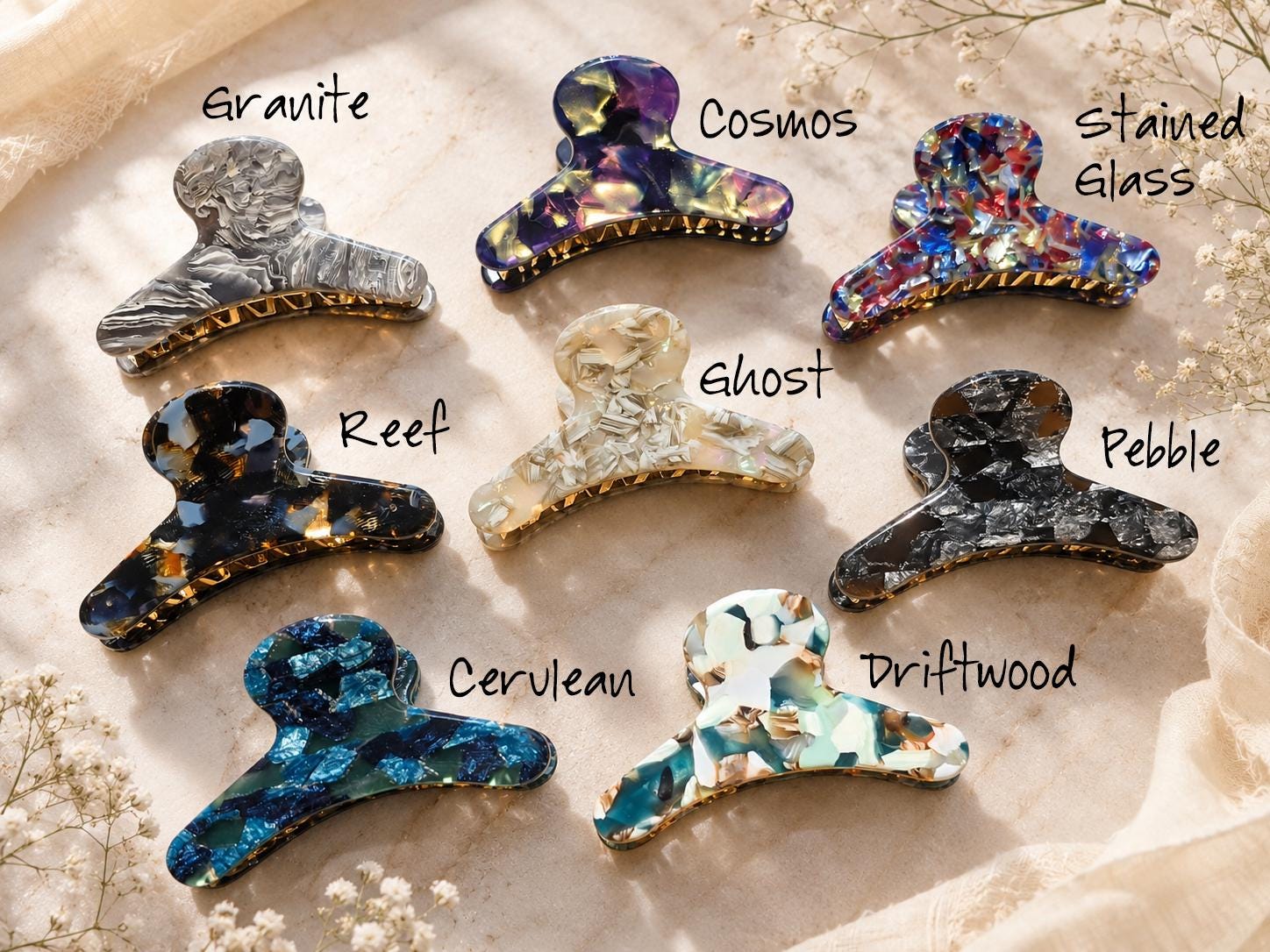 Glass Barrettes - Etsy