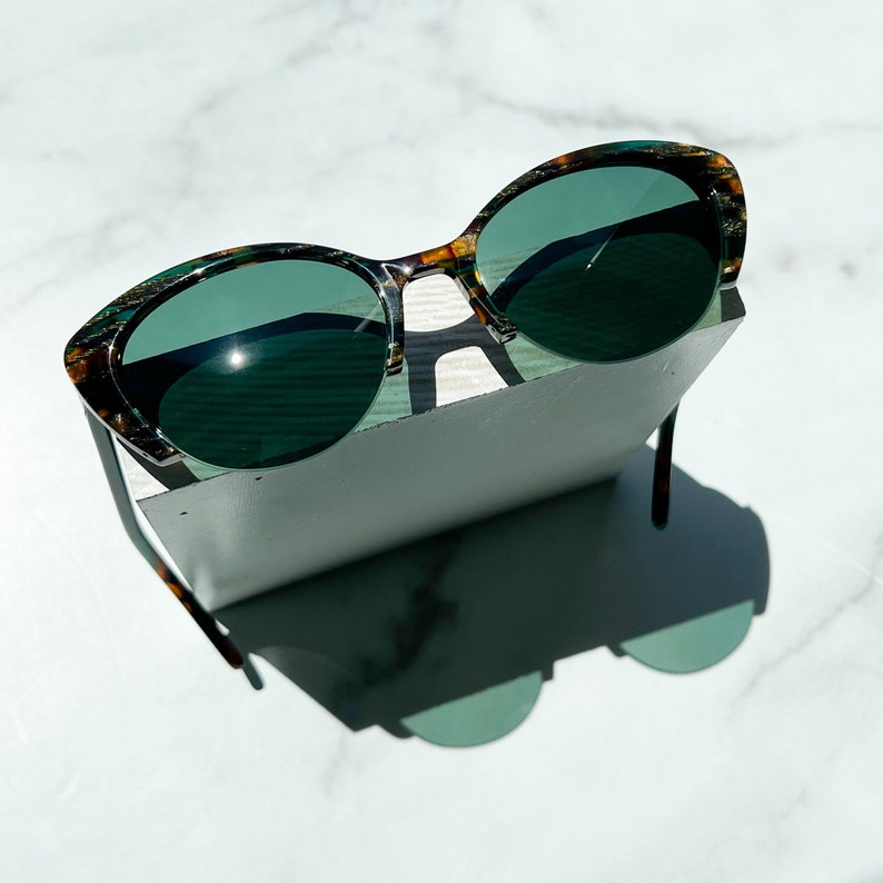 New Fenna&Fei Sunglasses The Butterfly Collection Italian Acetate Polarized 100% UV Protection Emerald City