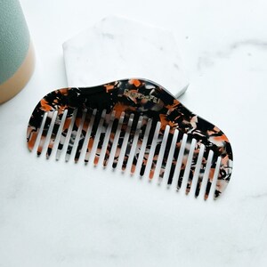 RuYi Hair Comb | Italian Resin Cellulose Acetate Koi