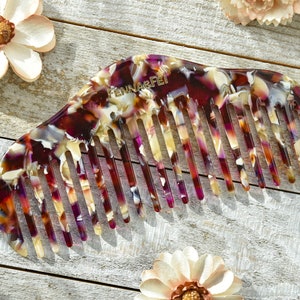 RuYi Comb Collection Acetate Resin Hair Comb Gift Tortoise Shell Cellulose Acetate image 7